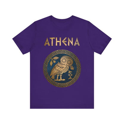 Team Purple / S Athena Greek Goddess Symbol T-Shirt