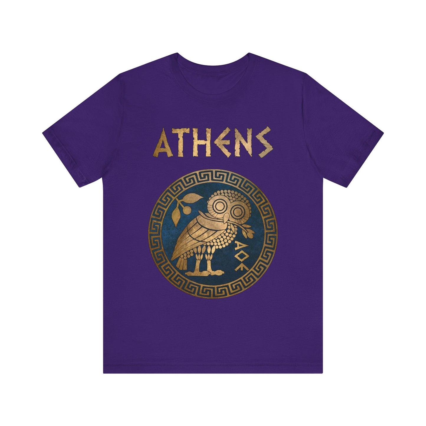 Team Purple / S Athens Athenian Owl T-Shirt