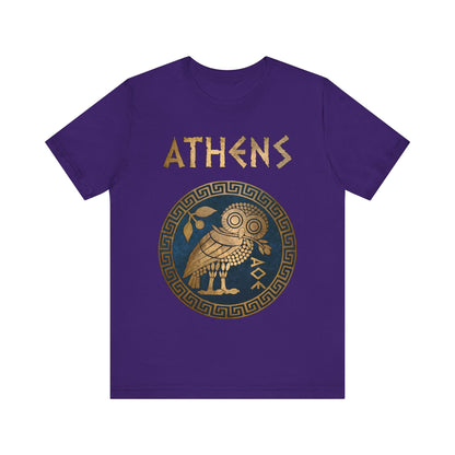 Team Purple / S Athens Athenian Owl T-Shirt