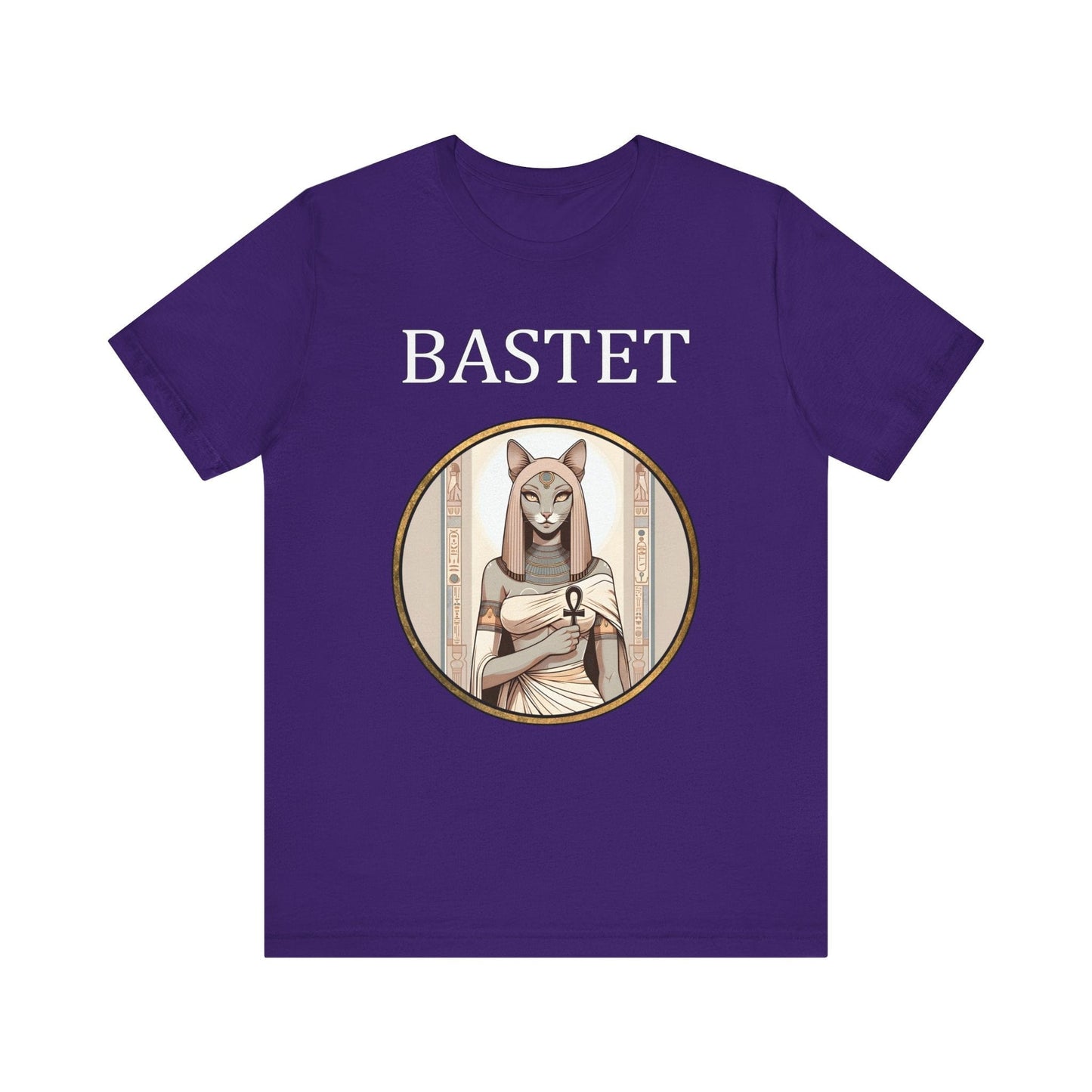 Team Purple / S Bastet Egyptian Goddess T-Shirt