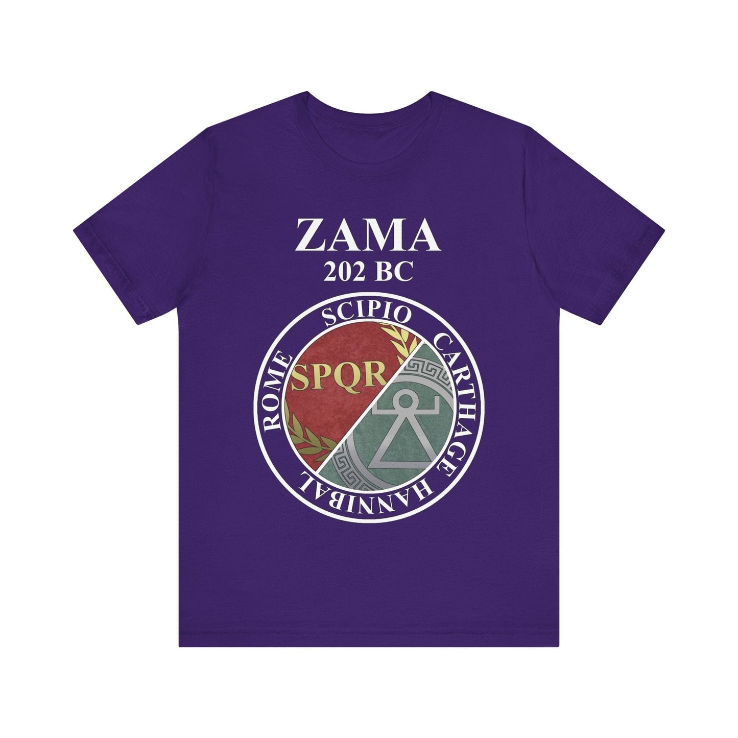 Team Purple / S Battle of Zama Rome vs Carthage Punic Wars T-Shirt