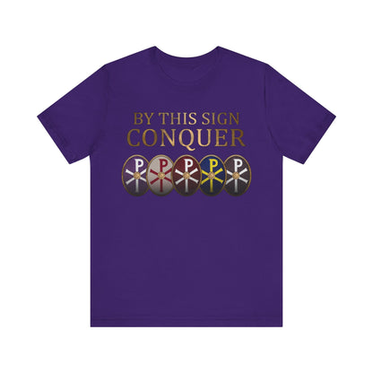 Team Purple / S By This Sign Conquer - Constantine the Great T-Shirt