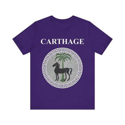 Team Purple / S Carthage Ancient Symbol of Qart-Hadasht Shield T-shirt