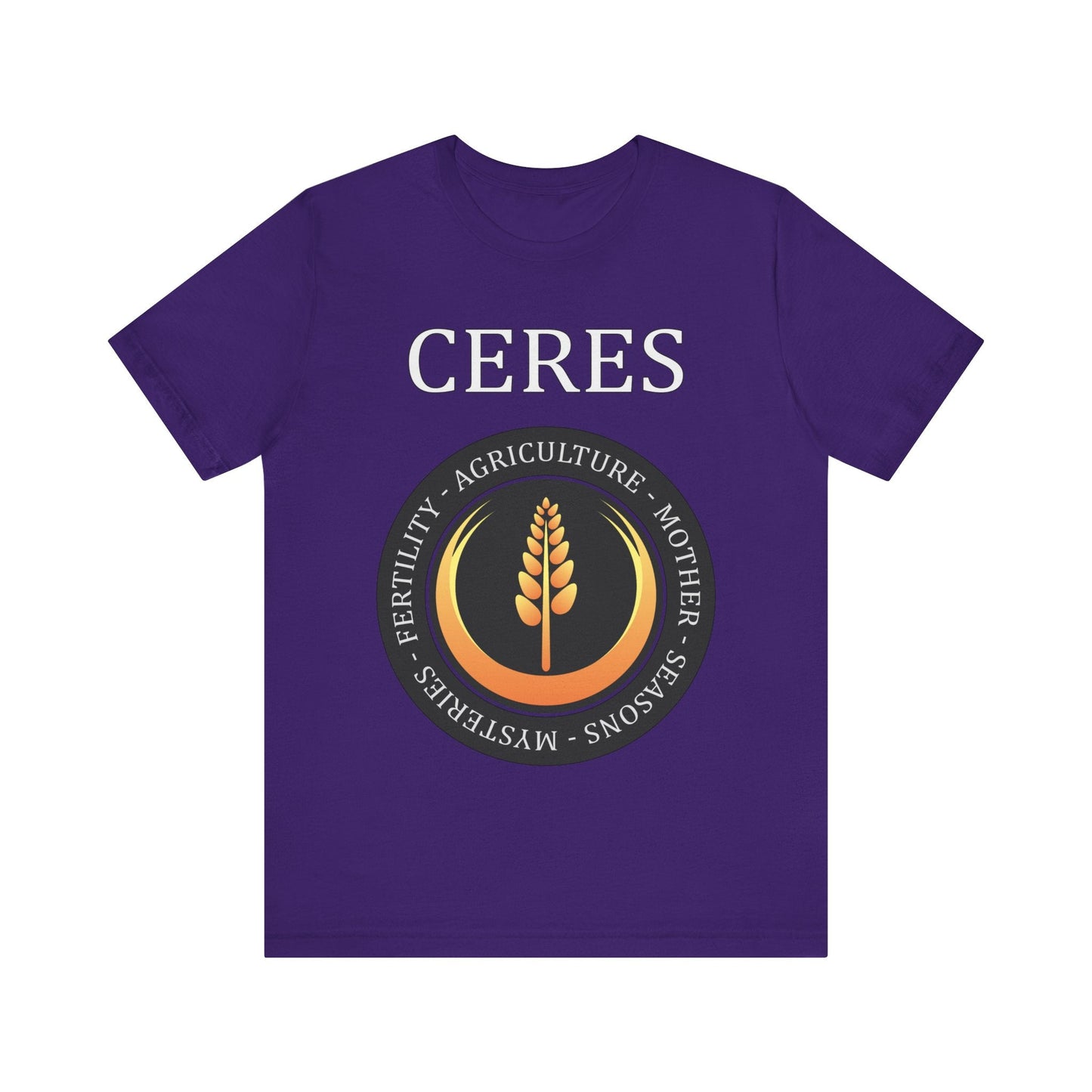 Team Purple / S Ceres Ancient Roman Goddess T-Shirt