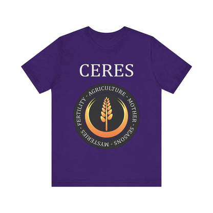 Team Purple / S Ceres Ancient Roman Goddess T-Shirt
