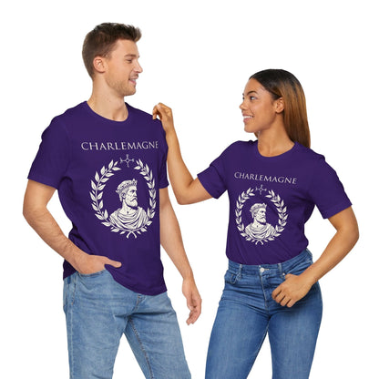 Team Purple / S Charlemagne - King of the Franks - Carolingian Emperor Charlemagne T-shirt
