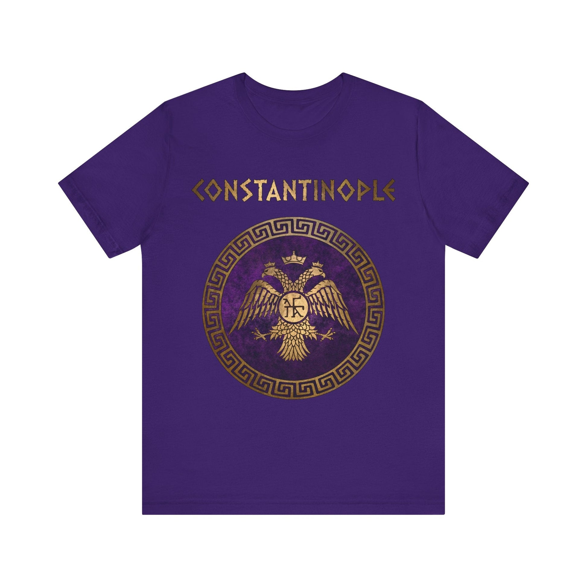Team Purple / S Constantinople Byzantine Empire Symbol T-Shirt