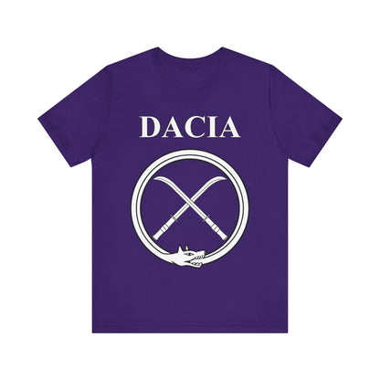 Team Purple / S Dacia Ancient Dacian Draco and Falx Symbol T-Shirt