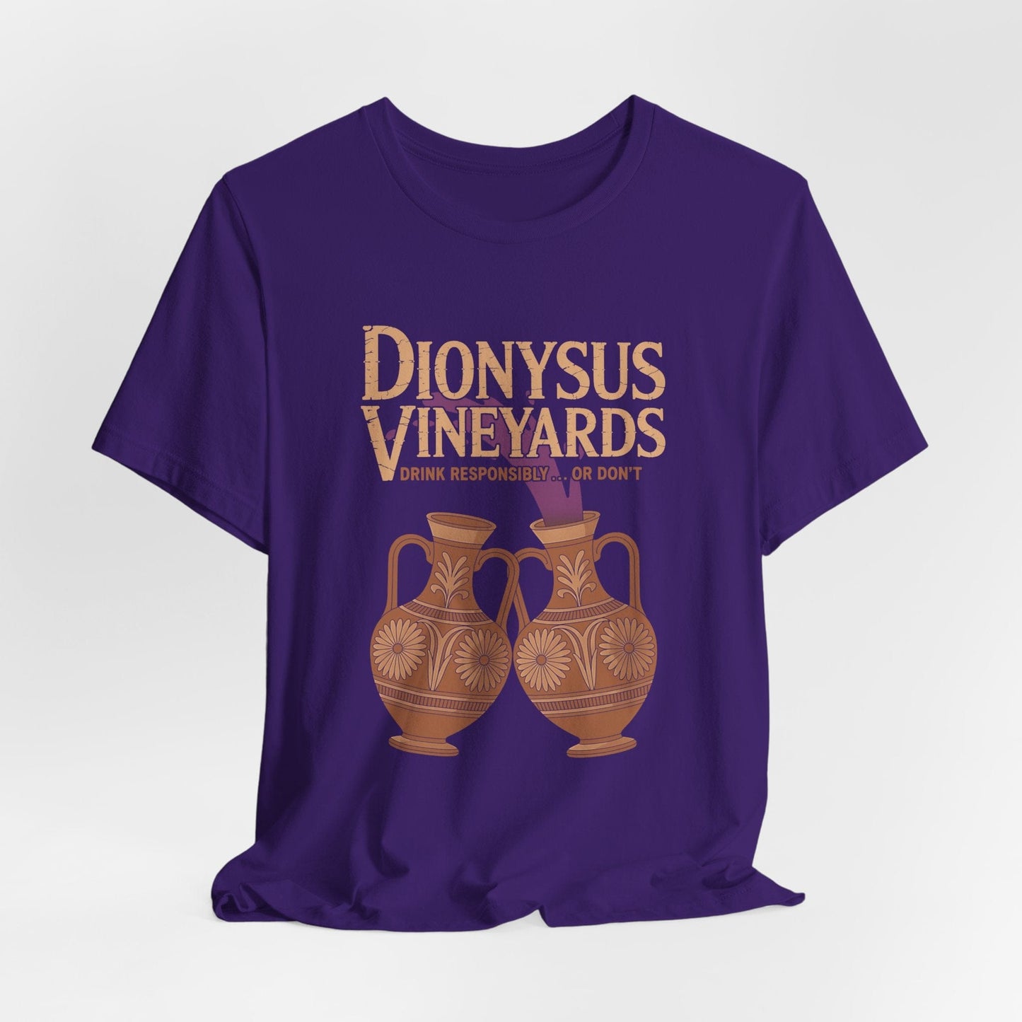 Team Purple / S Dionysus Vineyards - Funny Greek Mythology T-Shirt