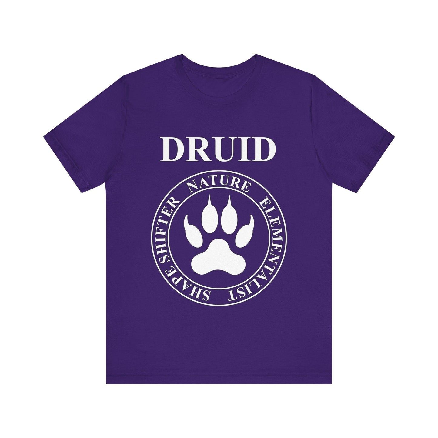 Team Purple / S Druid Fantasy RPG Class Shapeshifter Mark of the Wild T-Shirt