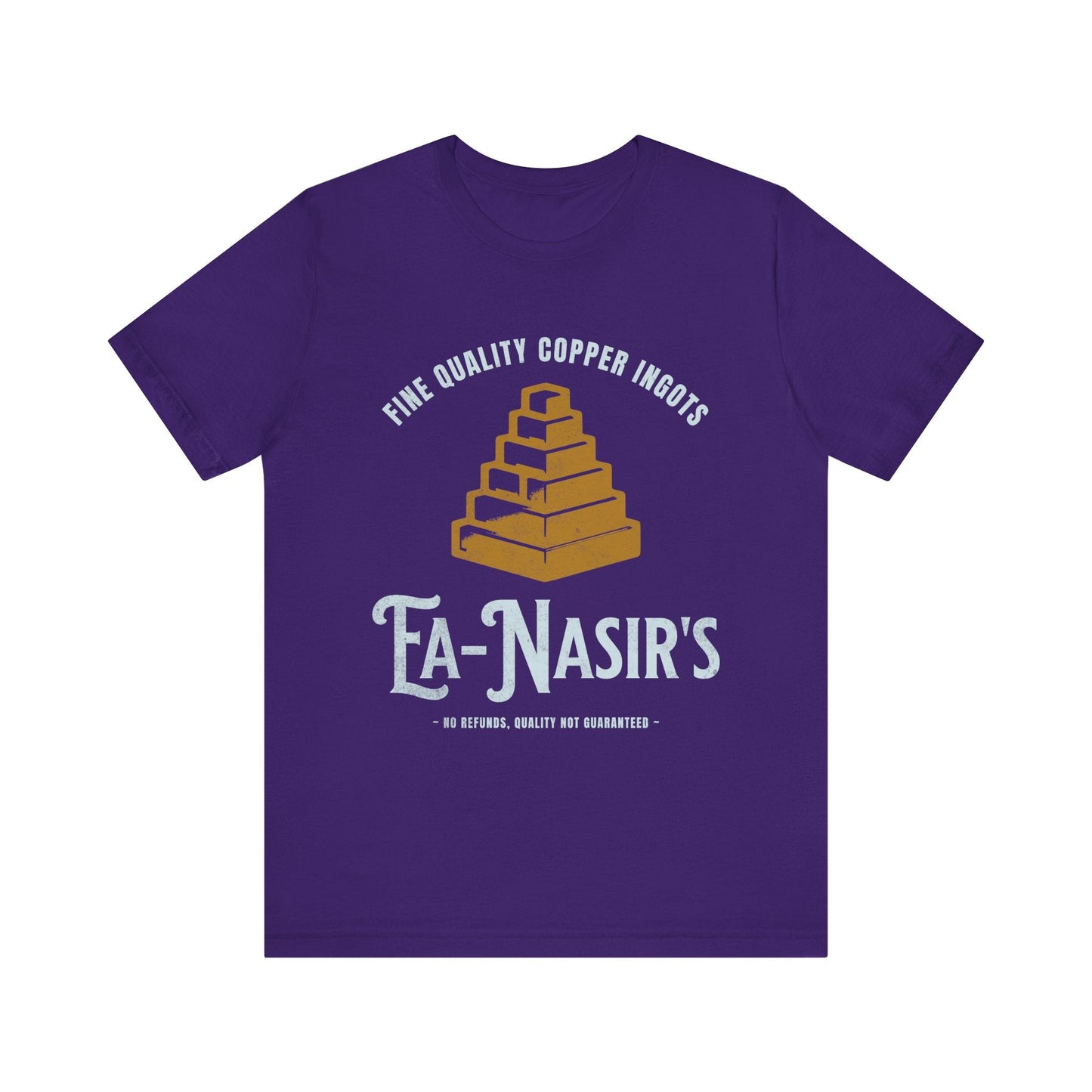 Team Purple / S Ea Nasir's Fine Quality Copper Ingots Meme T-Shirt