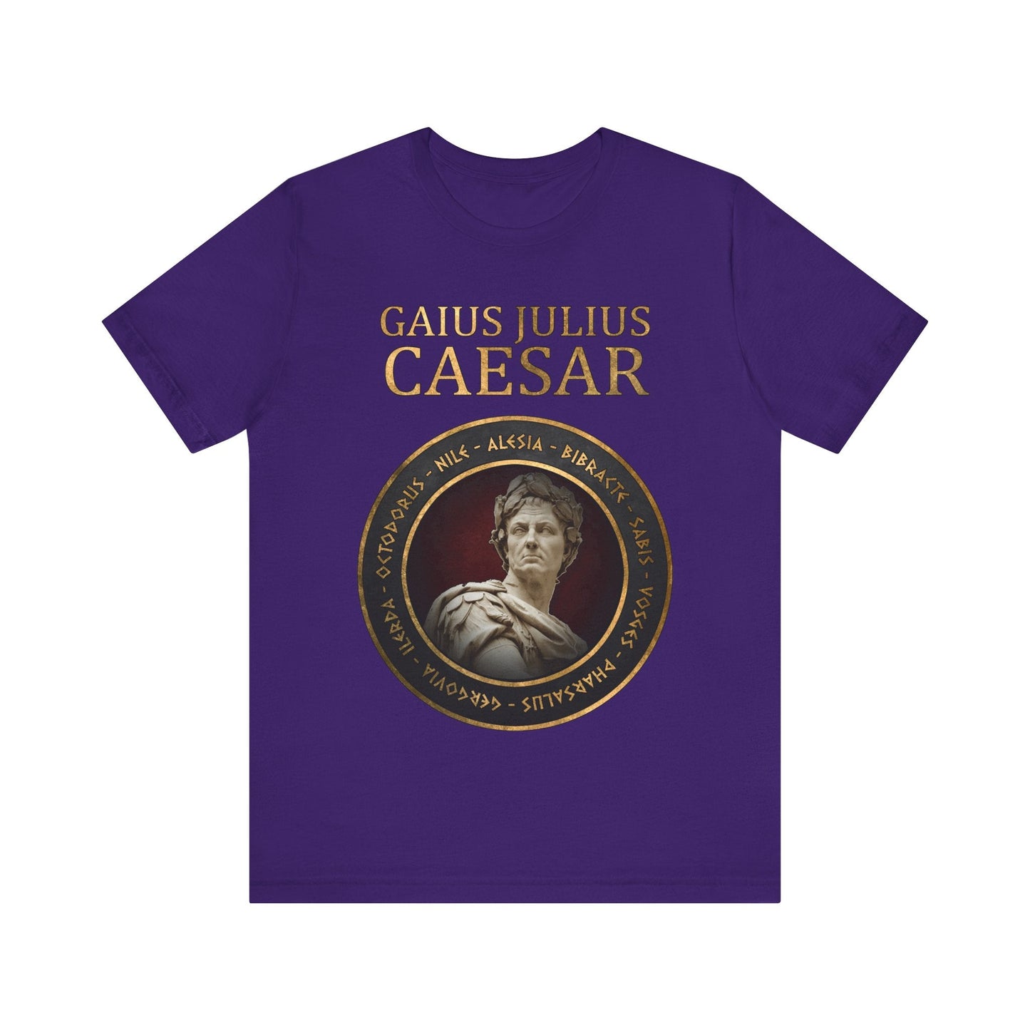 Team Purple / S Gaius Julius Caesar - Famous Battles T-Shirt