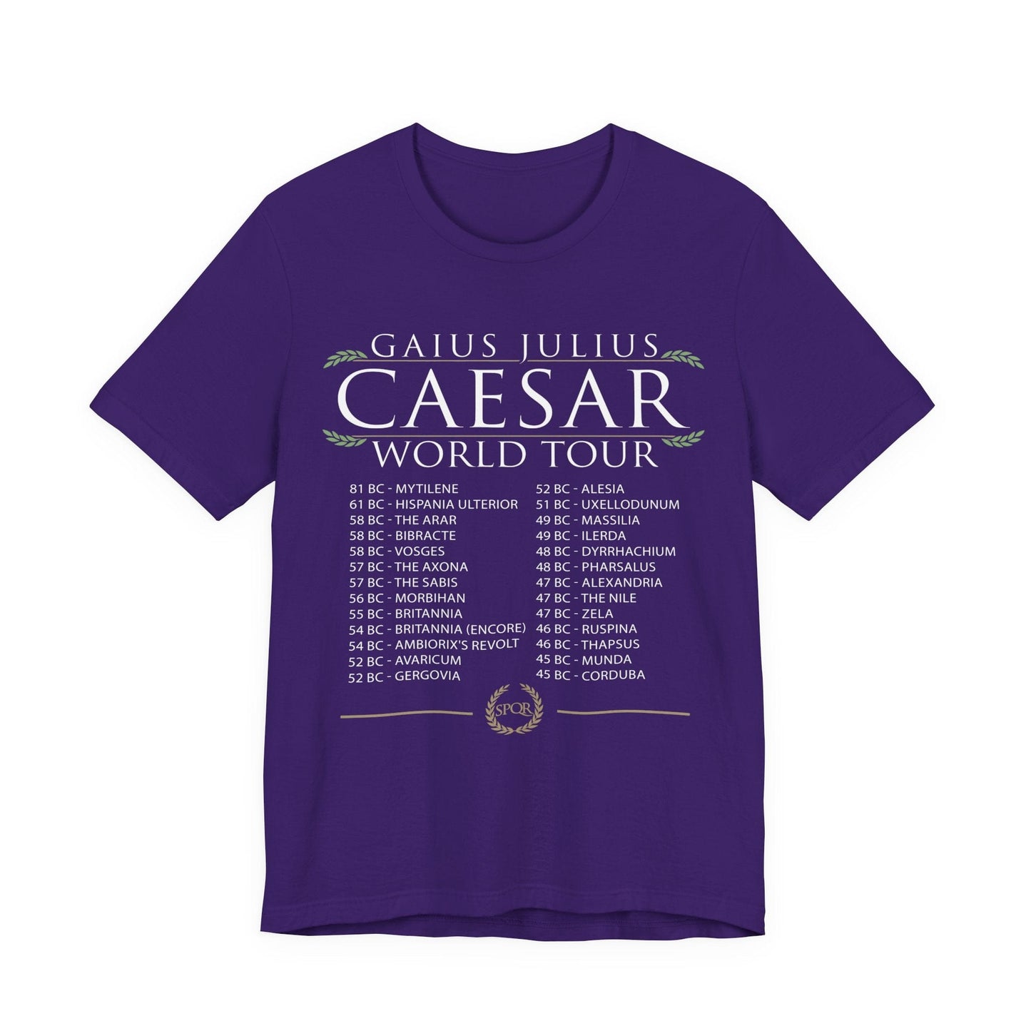 Team Purple / S Gaius Julius Caesar World Tour T-Shirt