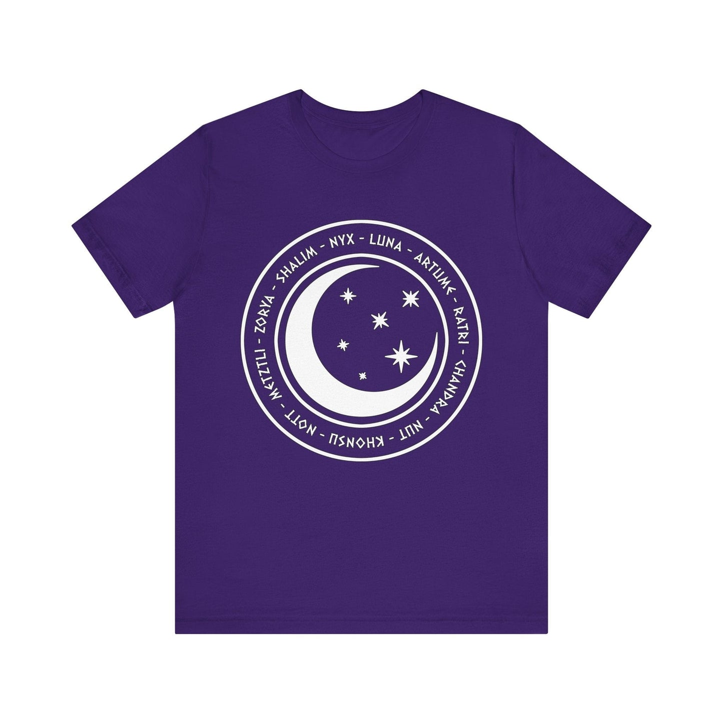 Team Purple / S Gods and Goddesses of the Night, Stars and Moon - Ancient Mythology and Paganism T-shirt