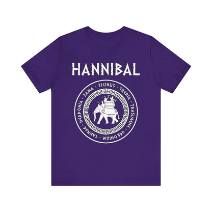 Team Purple / S Hannibal Barca 2nd Punic War Battles War Elephant Symbol T-Shirt