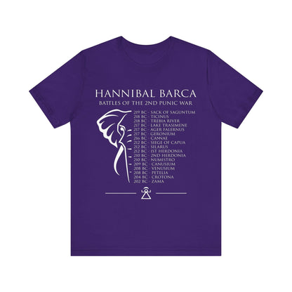 Team Purple / S Hannibal Barca Battles of the 2nd Punic War T-shirt