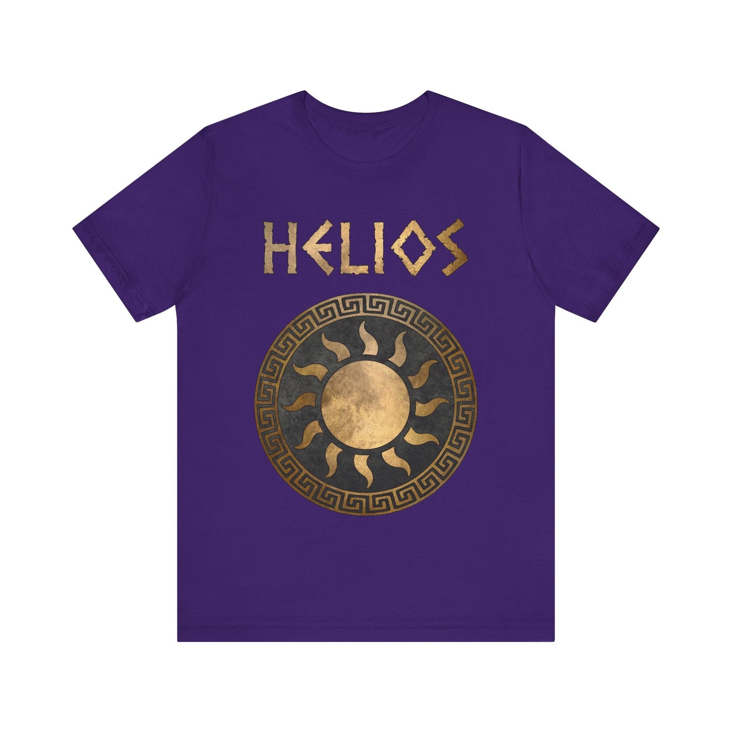 Team Purple / S Helios Greek God of the Sun Symbol T-Shirt