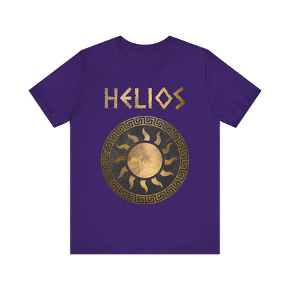 Team Purple / S Helios Greek God of the Sun Symbol T-Shirt