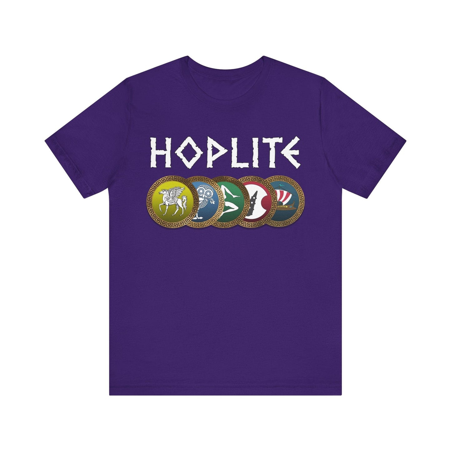 Team Purple / S Hoplite Phalanx Shields T-Shirt