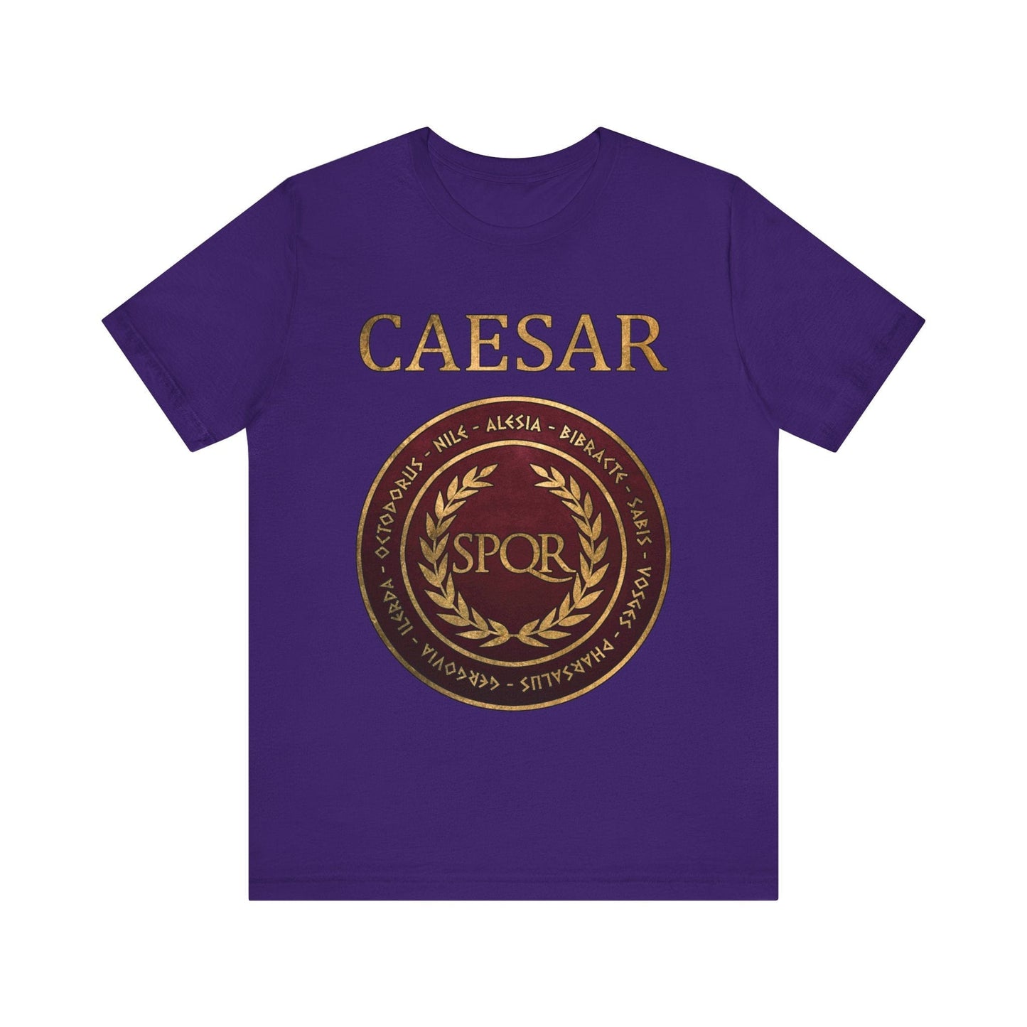 Team Purple / S Julius Caesar Famous Battles T-Shirt