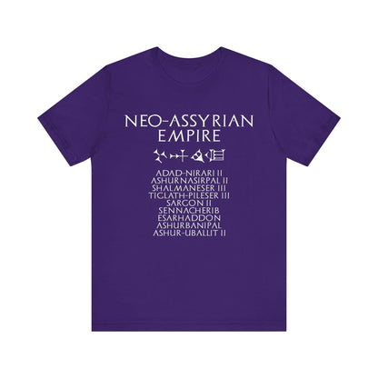 Team Purple / S Neo-Assyrian Empire - Neo-Assyrian Kings and Cuneiform Assyria T-Shirt