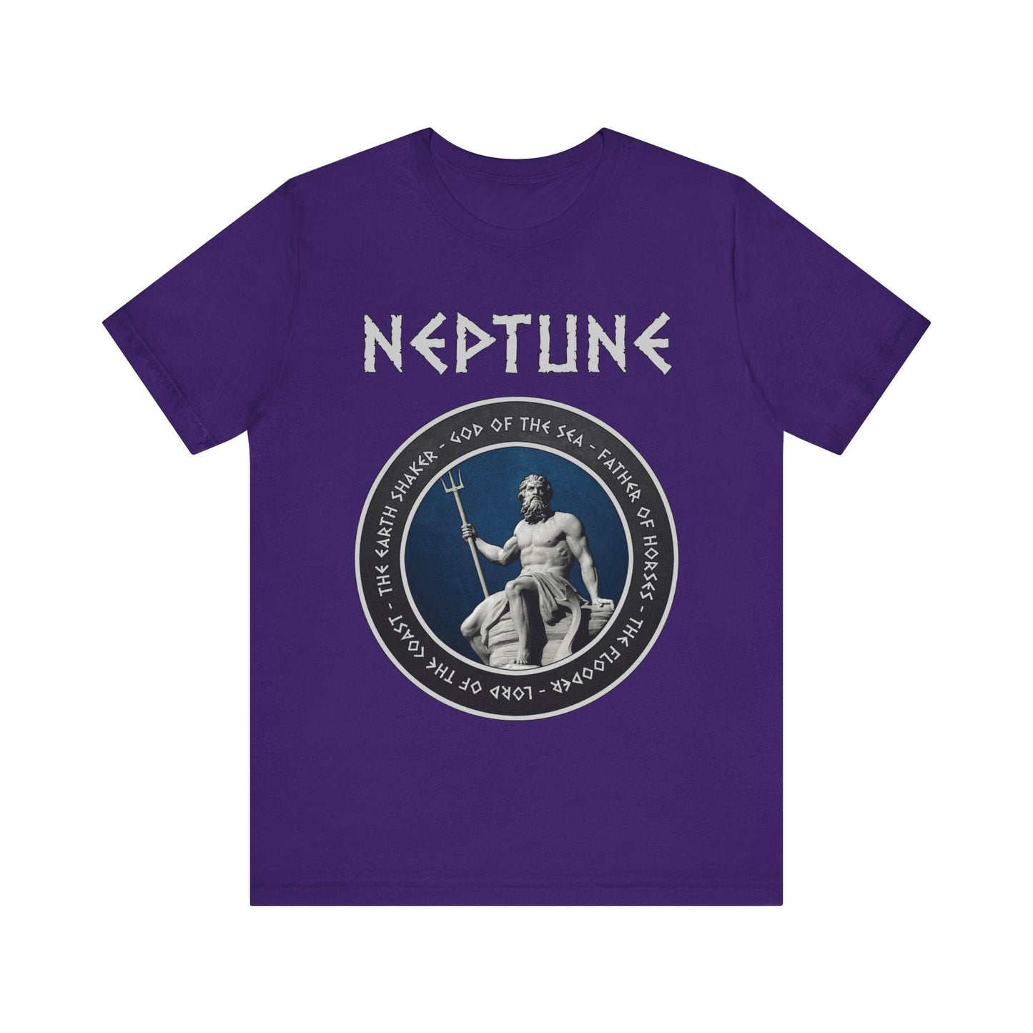Team Purple / S Neptune Ancient Roman Sea God  T-Shirt
