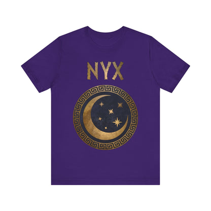 Team Purple / S Nyx Greek Goddess of Night Ancient Symbol T-shirt