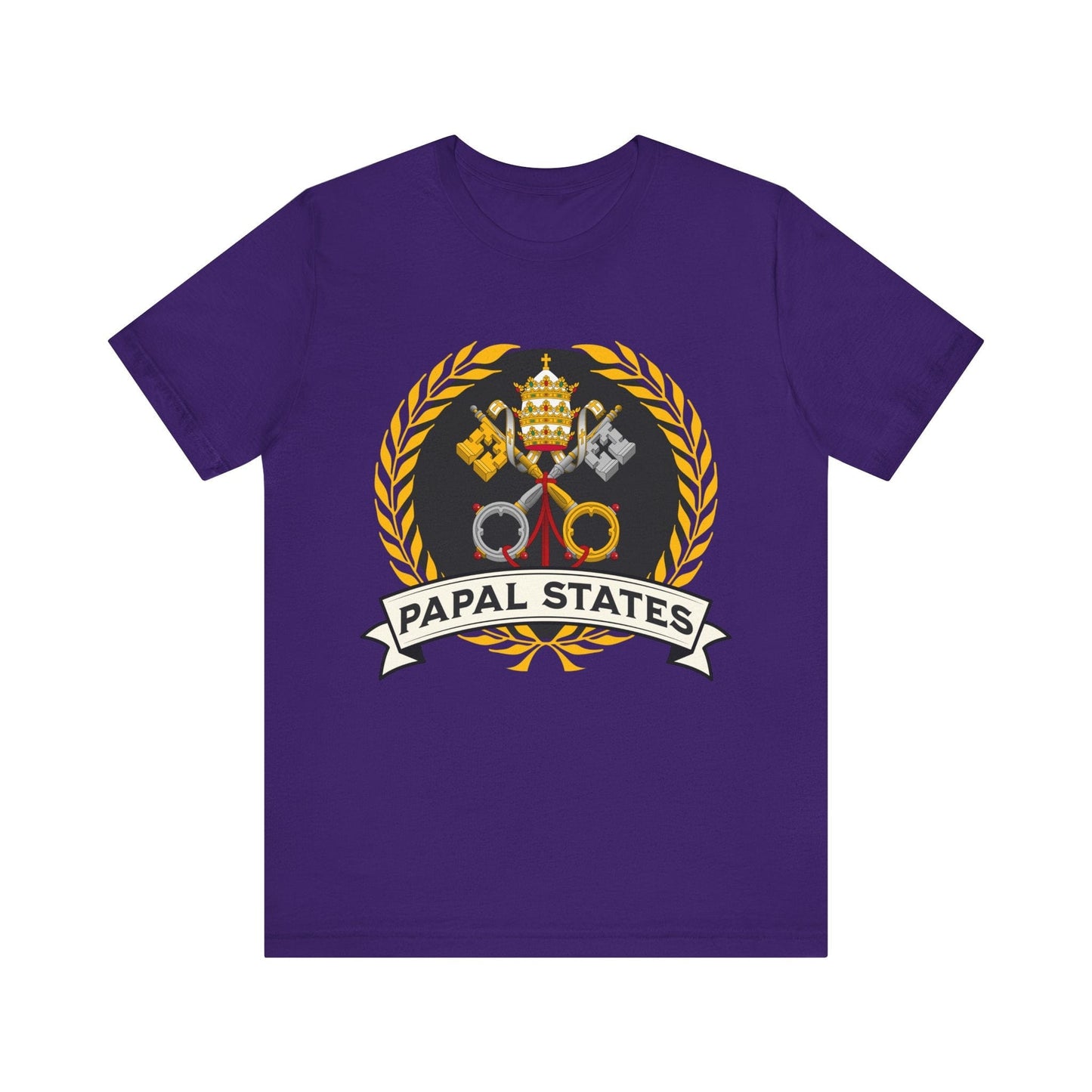Team Purple / S Papal States Heraldry - Papacy Coat of Arms T-Shirt