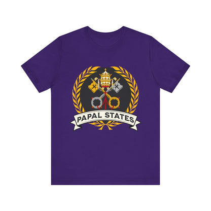 Team Purple / S Papal States Heraldry - Papacy Coat of Arms T-Shirt