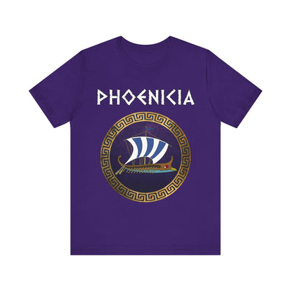 Team Purple / S Phoenicia Ancient Phoenician Ship T-Shirt