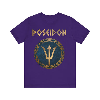 Team Purple / S Poseidon Greek God Trident T-Shirt