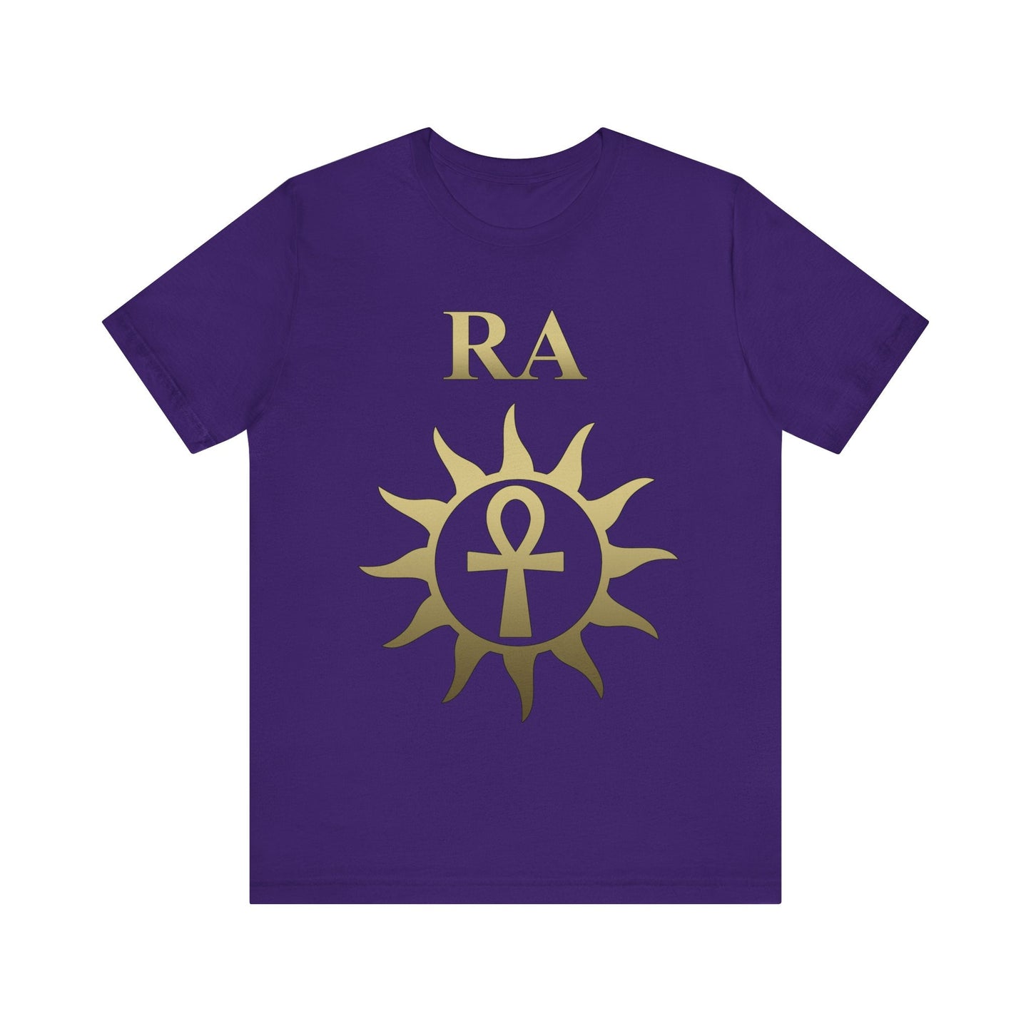 Team Purple / S Ra Ancient Egyptian God Sun God Ankh T-Shirt