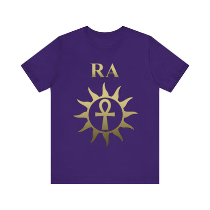 Team Purple / S Ra Ancient Egyptian God Sun God Ankh T-Shirt