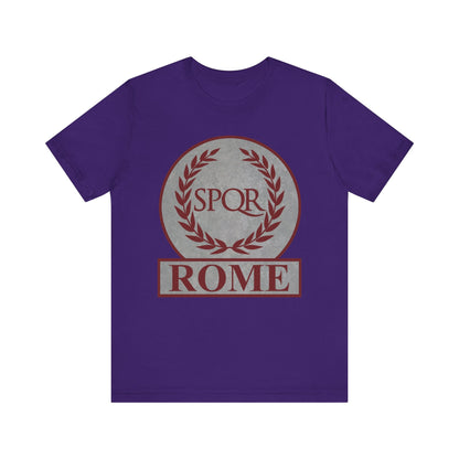 Team Purple / S Rome Ancient Roman SPQR Symbol T-shirt
