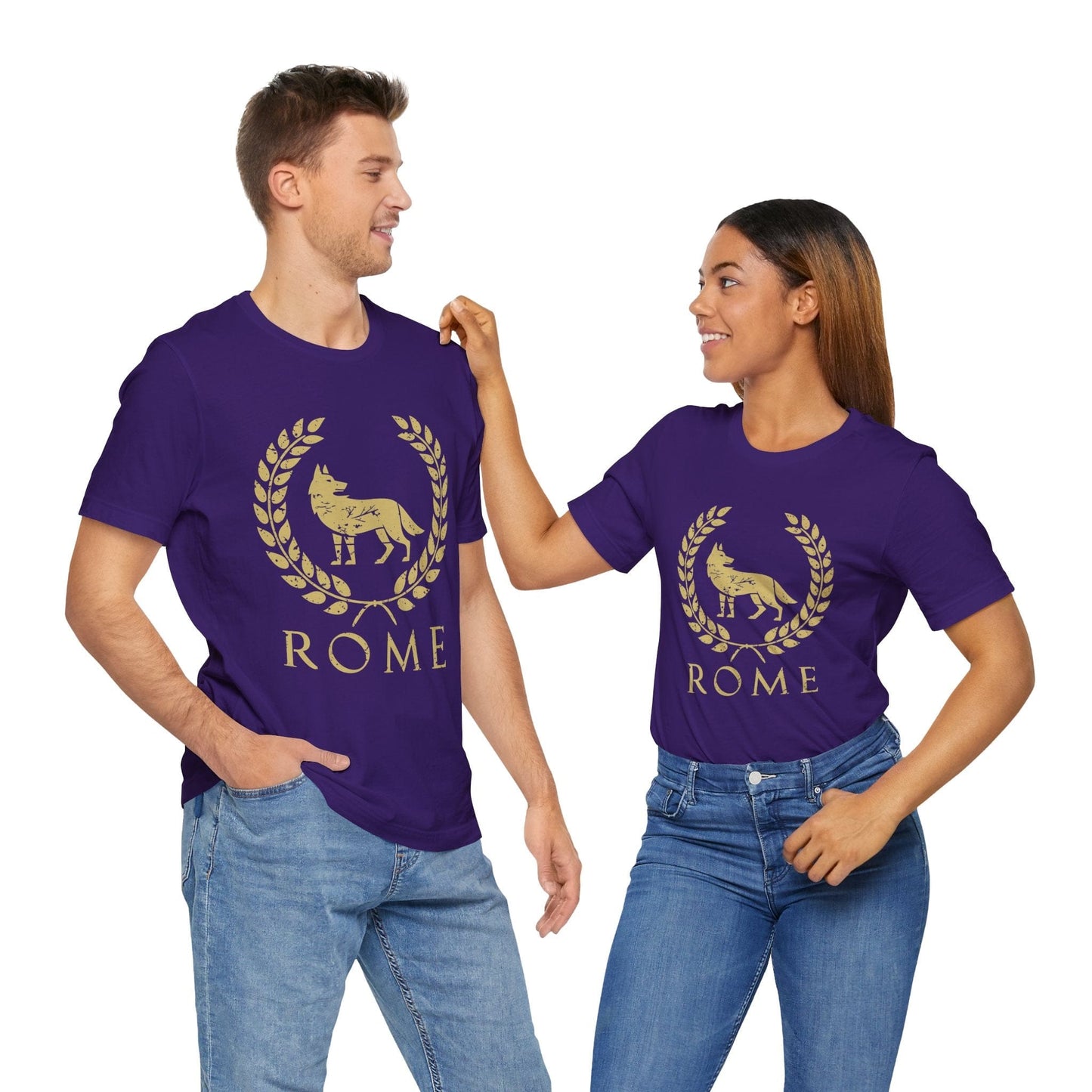 Team Purple / S Romulus and Remus - Wolf Symbol of Ancient Rome T-shirt