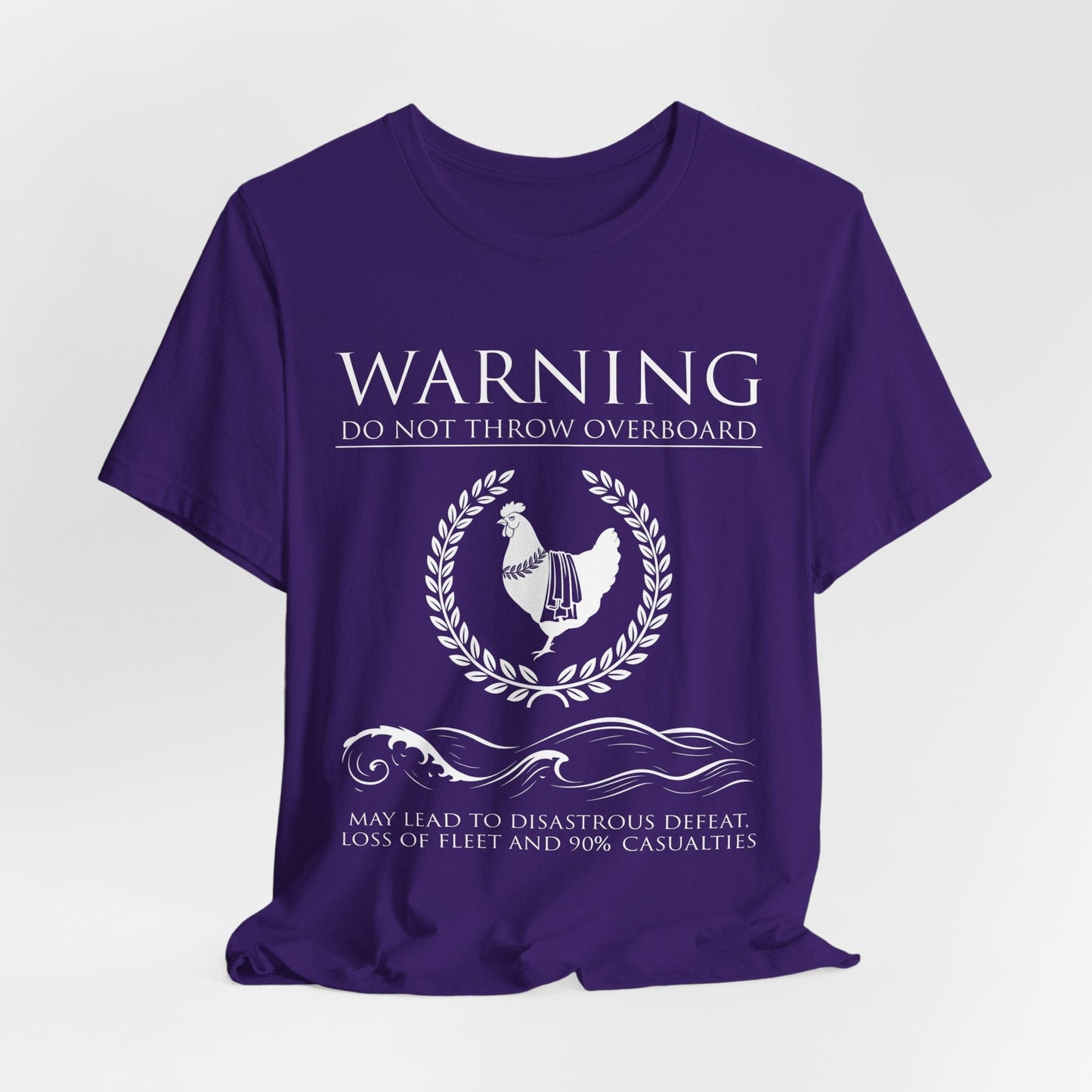 Team Purple / S Sacred Chicken - Battle of Drepana 1st Punic War - Funny Roman History T-Shirt