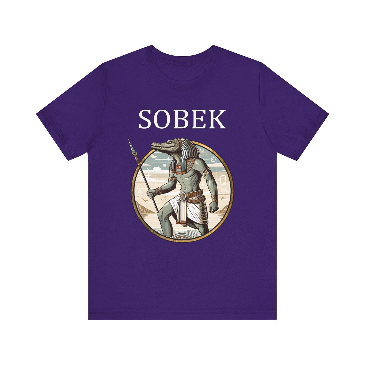Team Purple / S Sobek Egyptian God of the Nile and Crocodiles T-Shirt