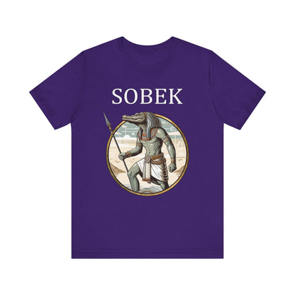 Team Purple / S Sobek Egyptian God of the Nile and Crocodiles T-Shirt