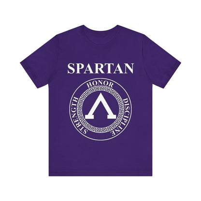 Team Purple / S Spartan Warrior Virtues of Sparta Lambda T-shirt