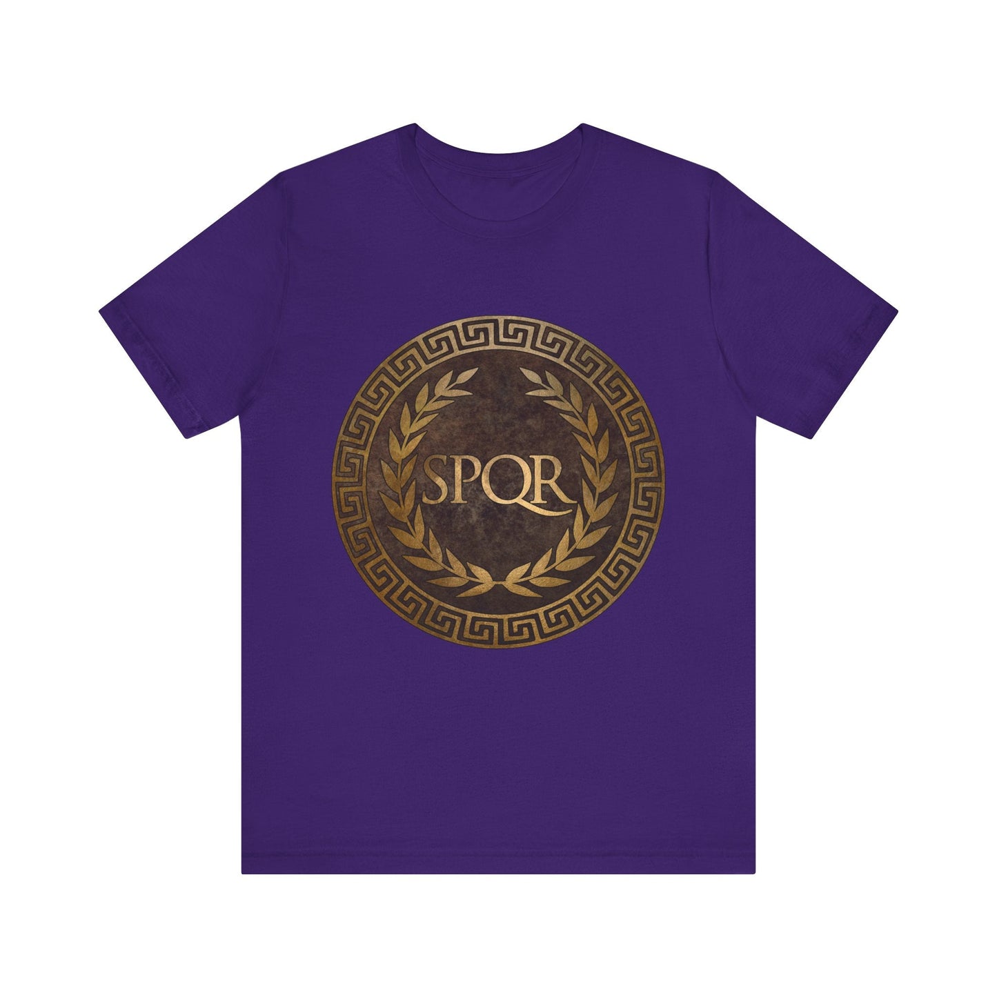 Team Purple / S SPQR Symbol of Ancient Rome T-Shirt