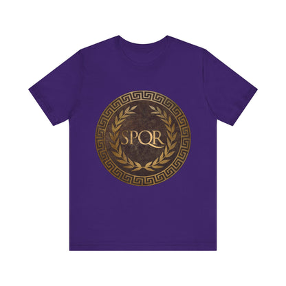 Team Purple / S SPQR Symbol of Ancient Rome T-Shirt