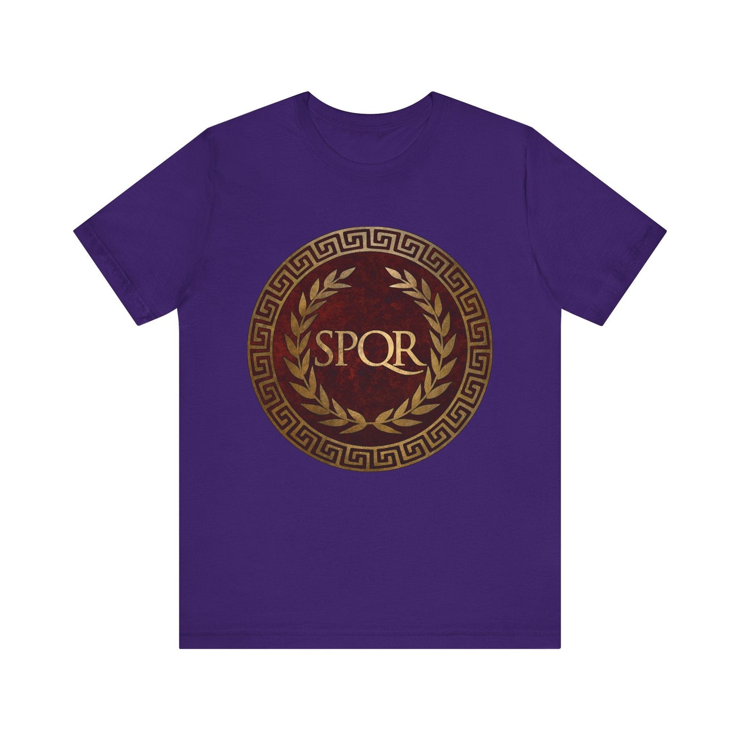 Team Purple / S SPQR Symbol of Ancient Rome T-Shirt