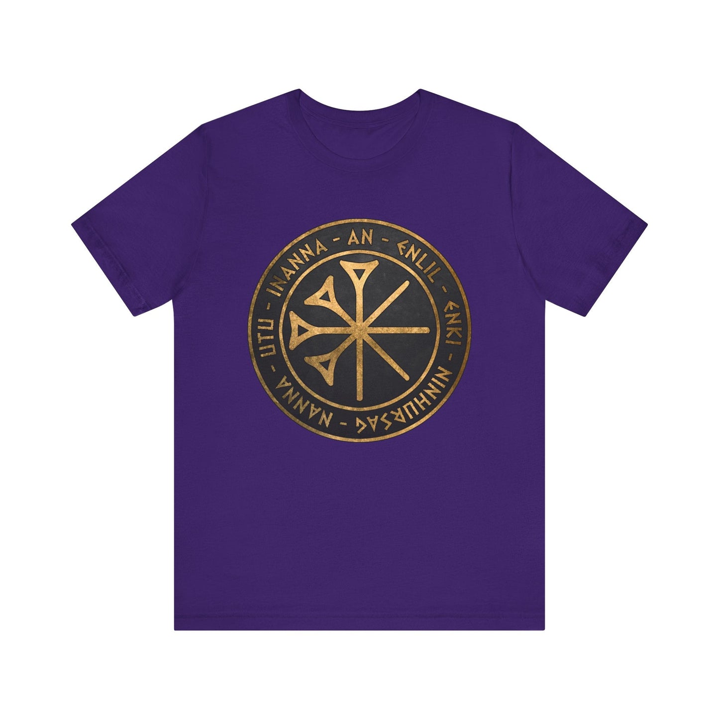 Team Purple / S Sumer Ancient Gods and Goddess - Seven Gods Who Decree T-shirt