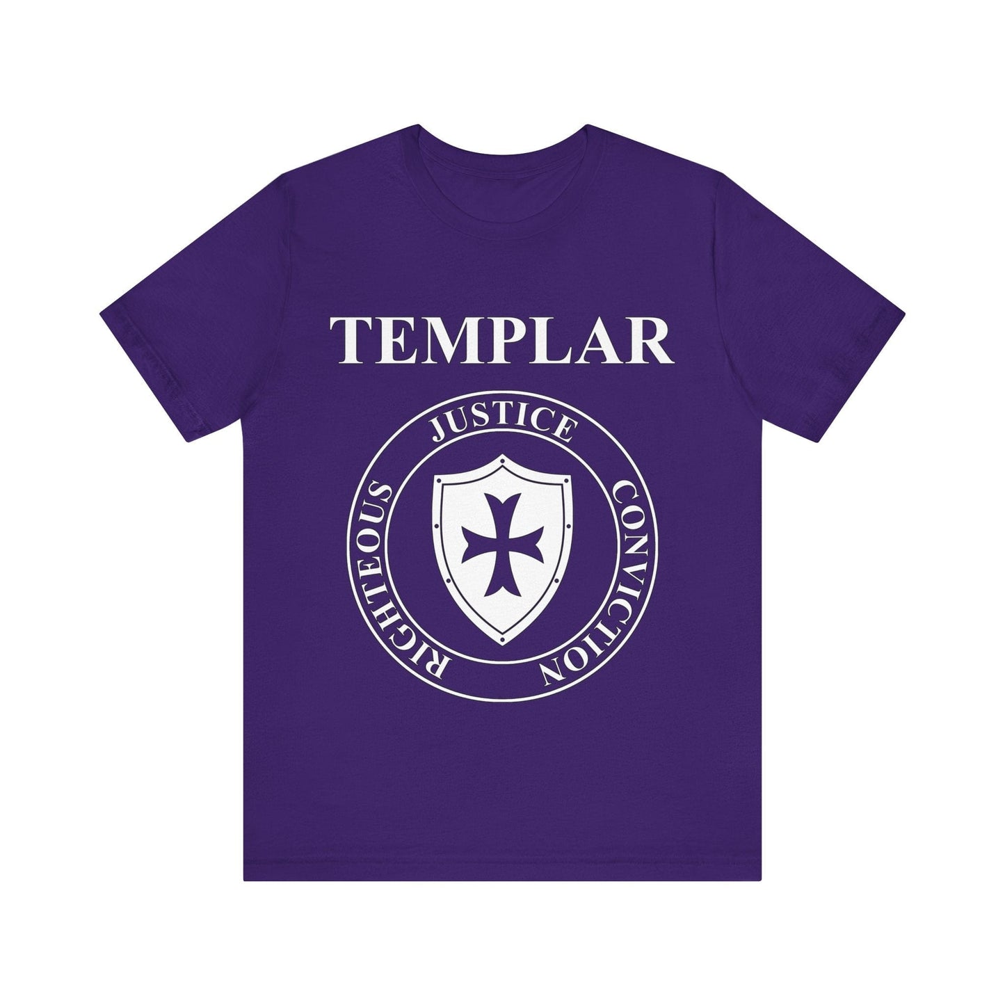 Team Purple / S Templar Virtues of the Knights Templar Shield T-shirt