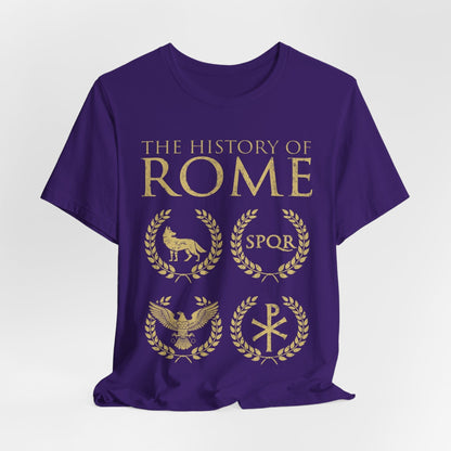 Team Purple / S The History of Rome - Founding to Fall T-Shirt