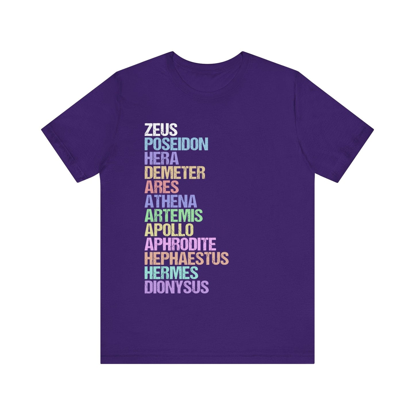 Team Purple / S The Twelve Olympians - Greek Gods and Goddesses T-Shirt