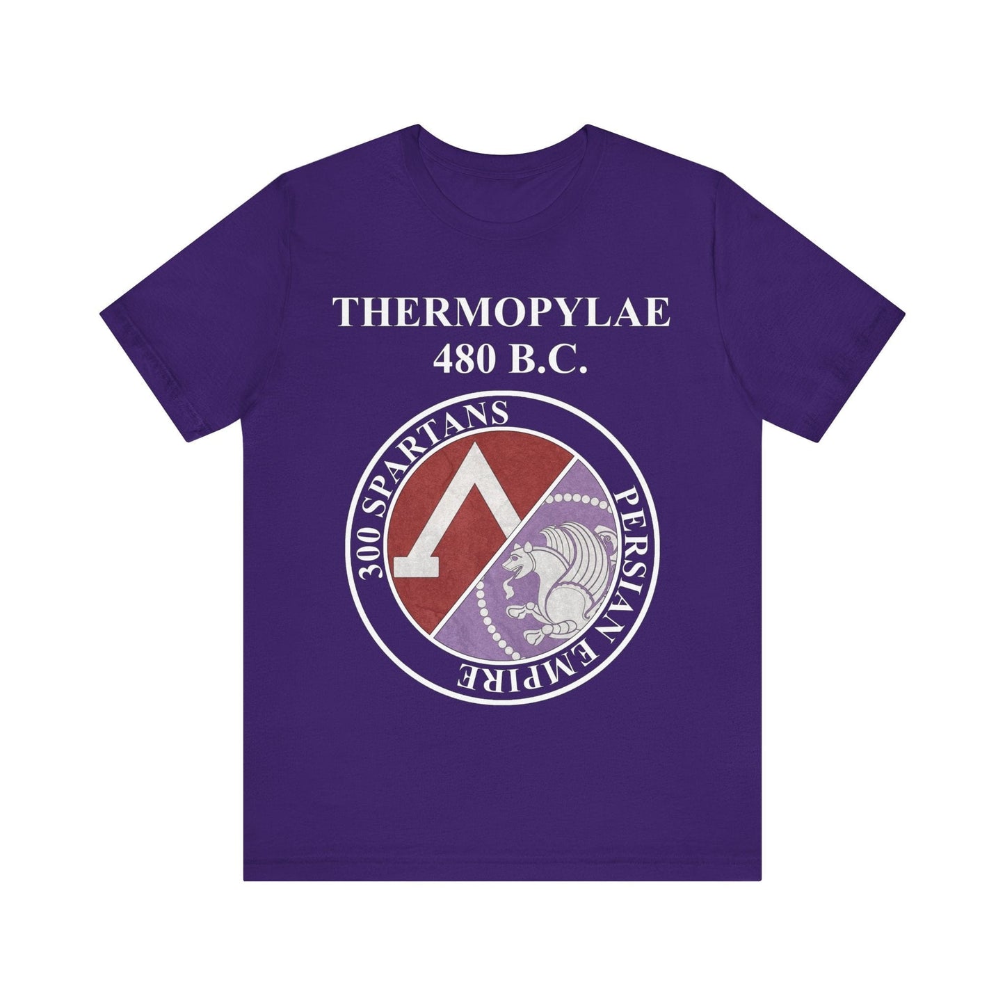 Team Purple / S Thermopylae Sparta vs Persia Famous Battle T-shirt