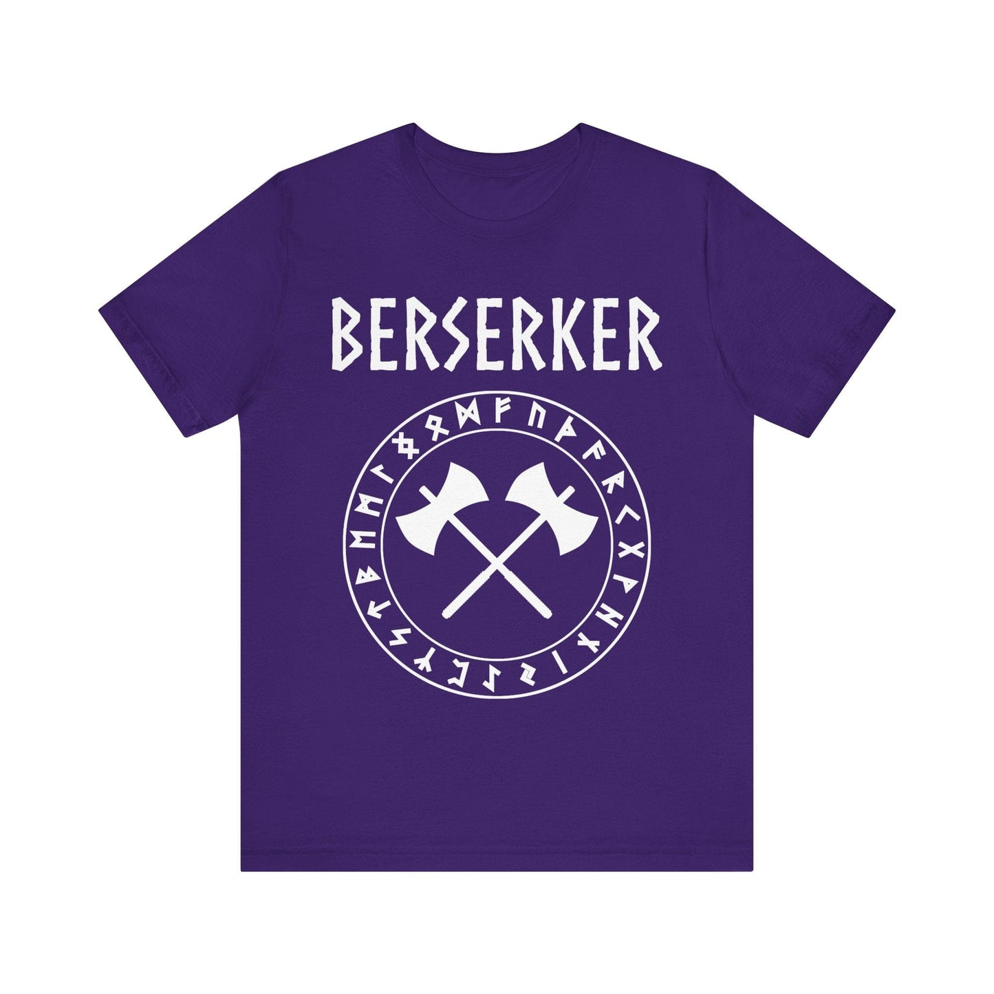 Team Purple / S Viking Berserker with Runes T-shirt