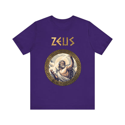 Team Purple / S Zeus King of the Greek Gods T-Shirt
