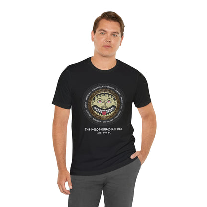 The Peloponnesian War Battles - Greek Gorgon Hoplite Shield T-Shirt